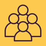 Icon of people to represent one of GingrTech's values: belonging